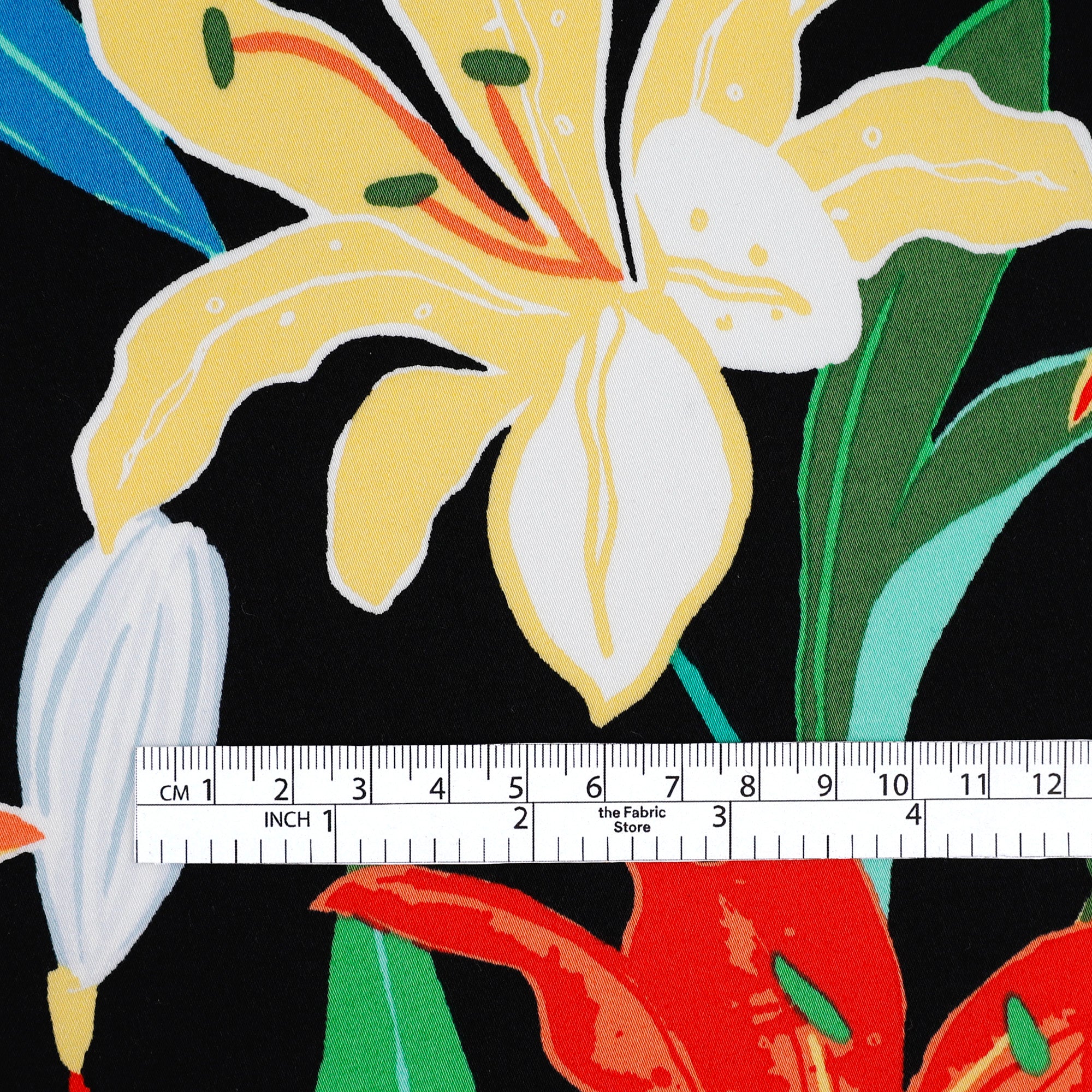 Lilly Stretch Cotton Sateen - Black Primary