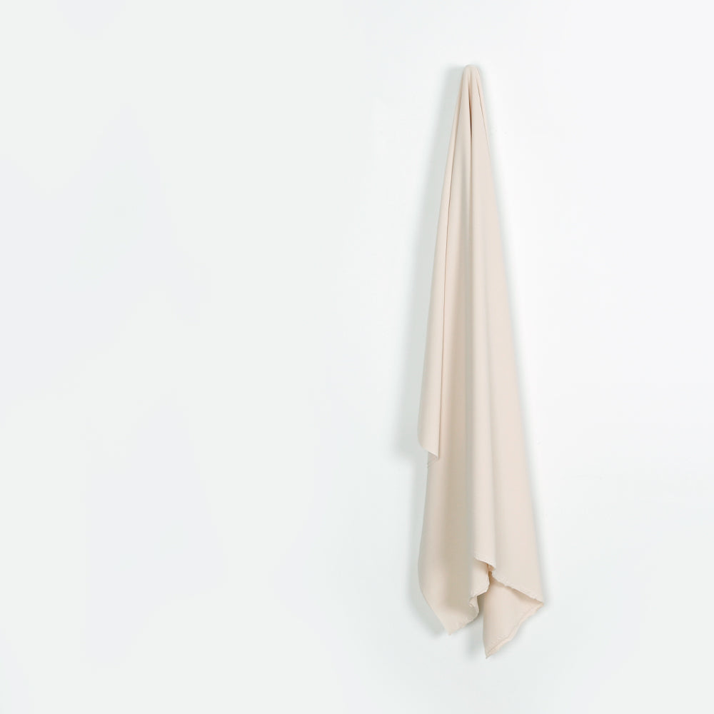 Stretch Poly Crepe Jersey - Soy