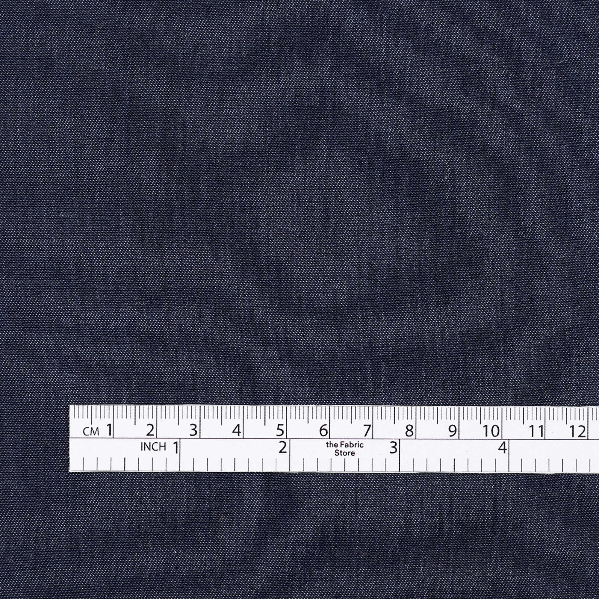 Midweight Cotton Chambray - Dark Indigo