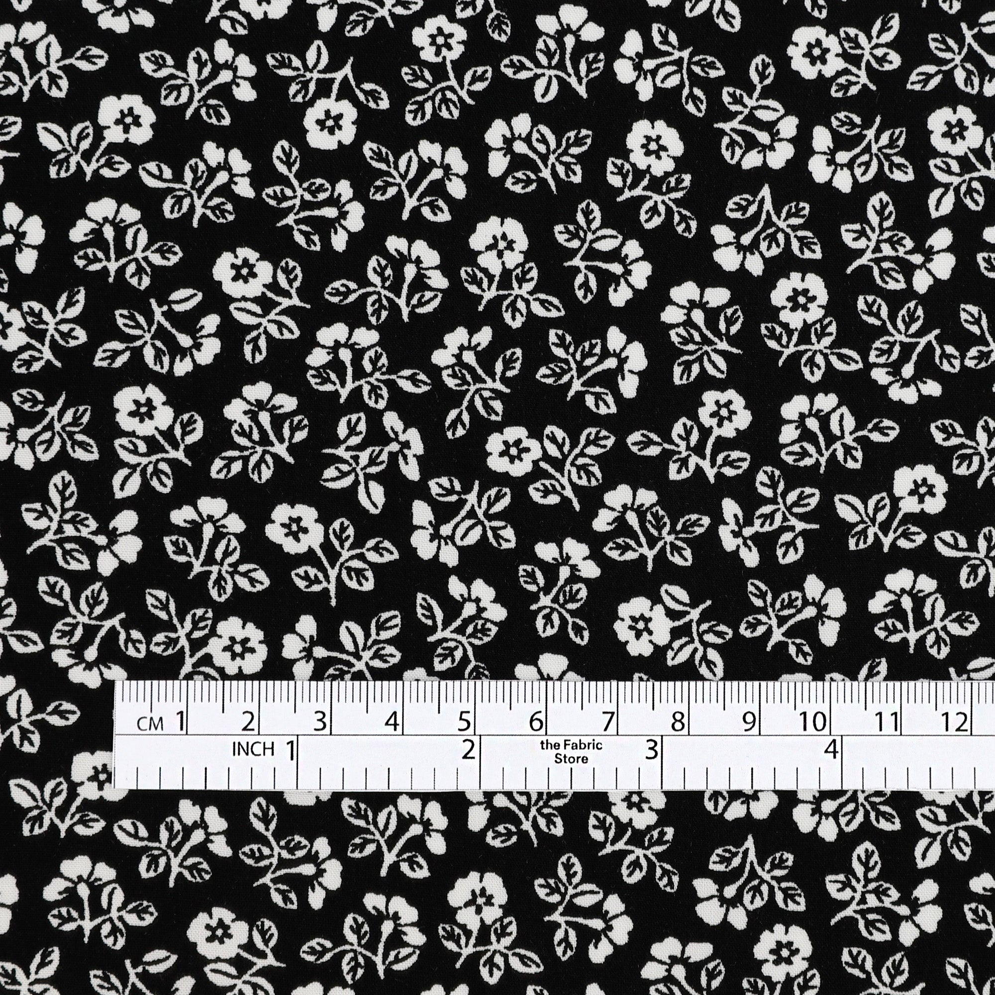 Primrose Viscose Challis - Black