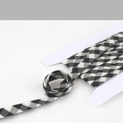 Gingham Cotton Bias Binding - Black