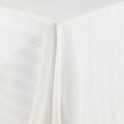 Leaf Stripe Silk / Cotton - Ivory