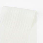 Leaf Stripe Silk / Cotton - Ivory