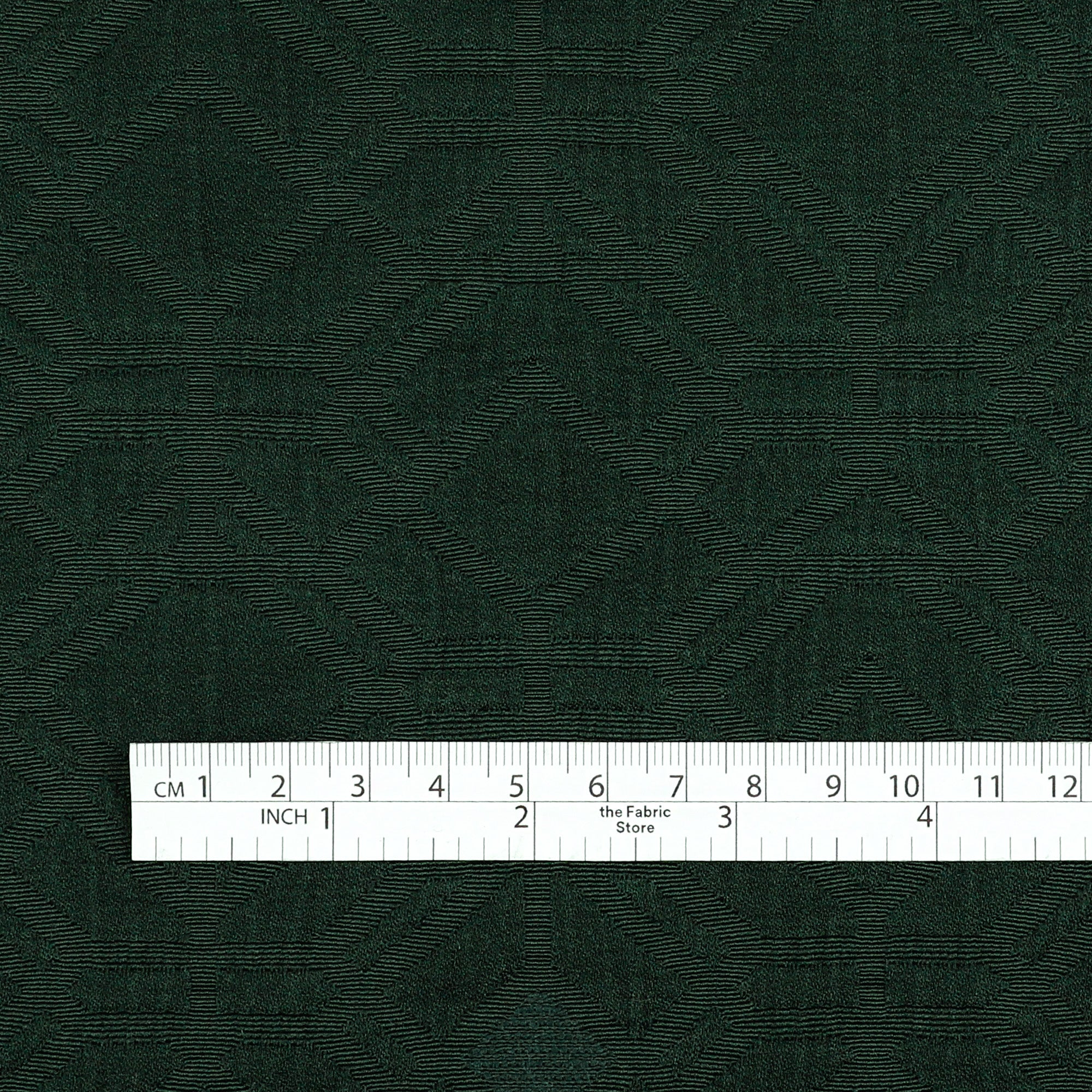 Diamond Tile Cotton / Poly Jacquard - Hunter