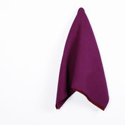 Double Faced Pure Wool Coating - Berry / Clove