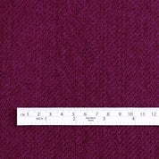 Double Faced Pure Wool Coating - Berry / Clove