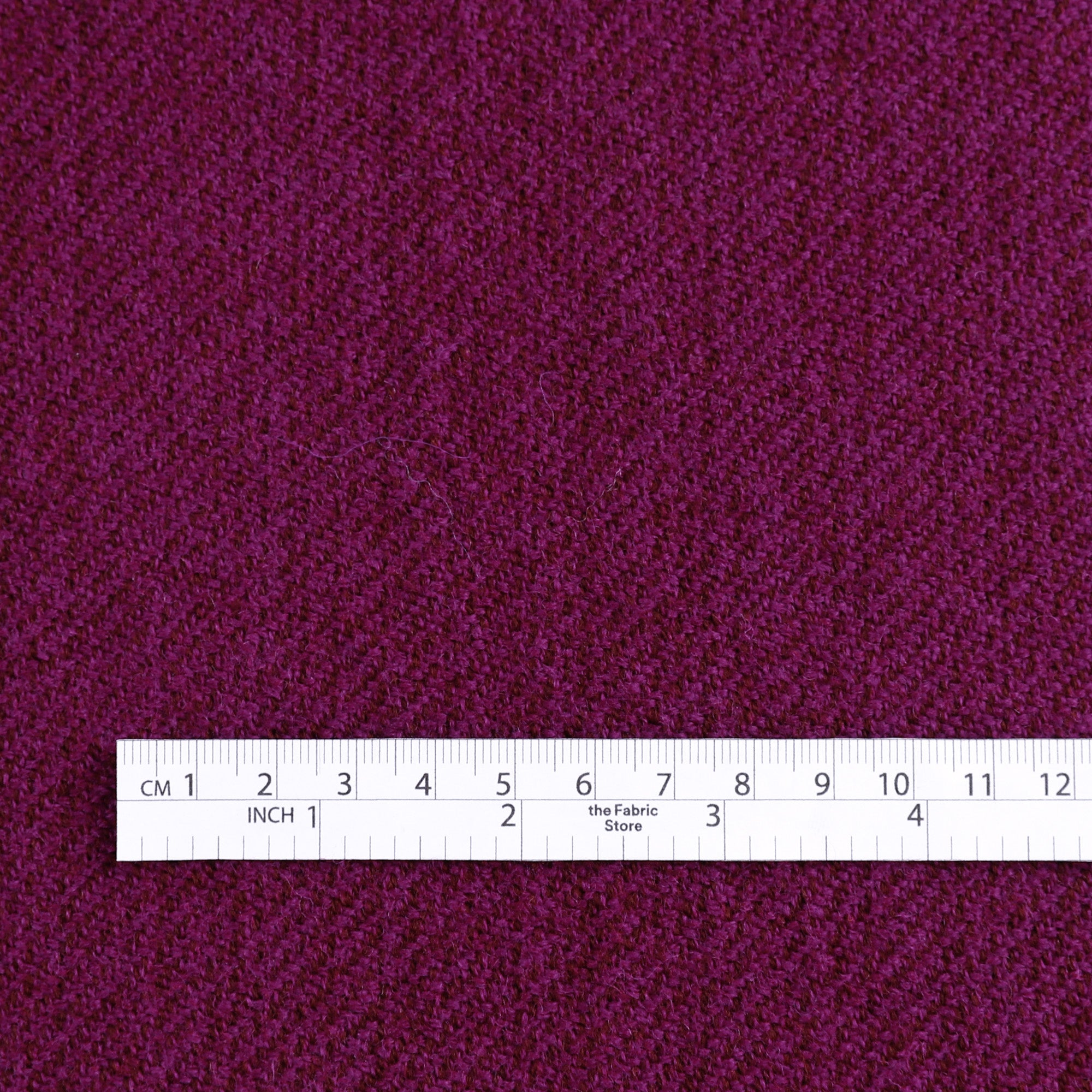 Double Faced Pure Wool Coating - Berry / Clove