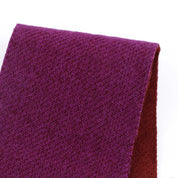 Double Faced Pure Wool Coating - Berry / Clove