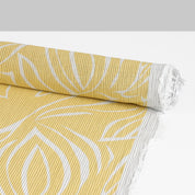 Twin Stripe Soft Floral Cotton/Poly - Lemon Drop