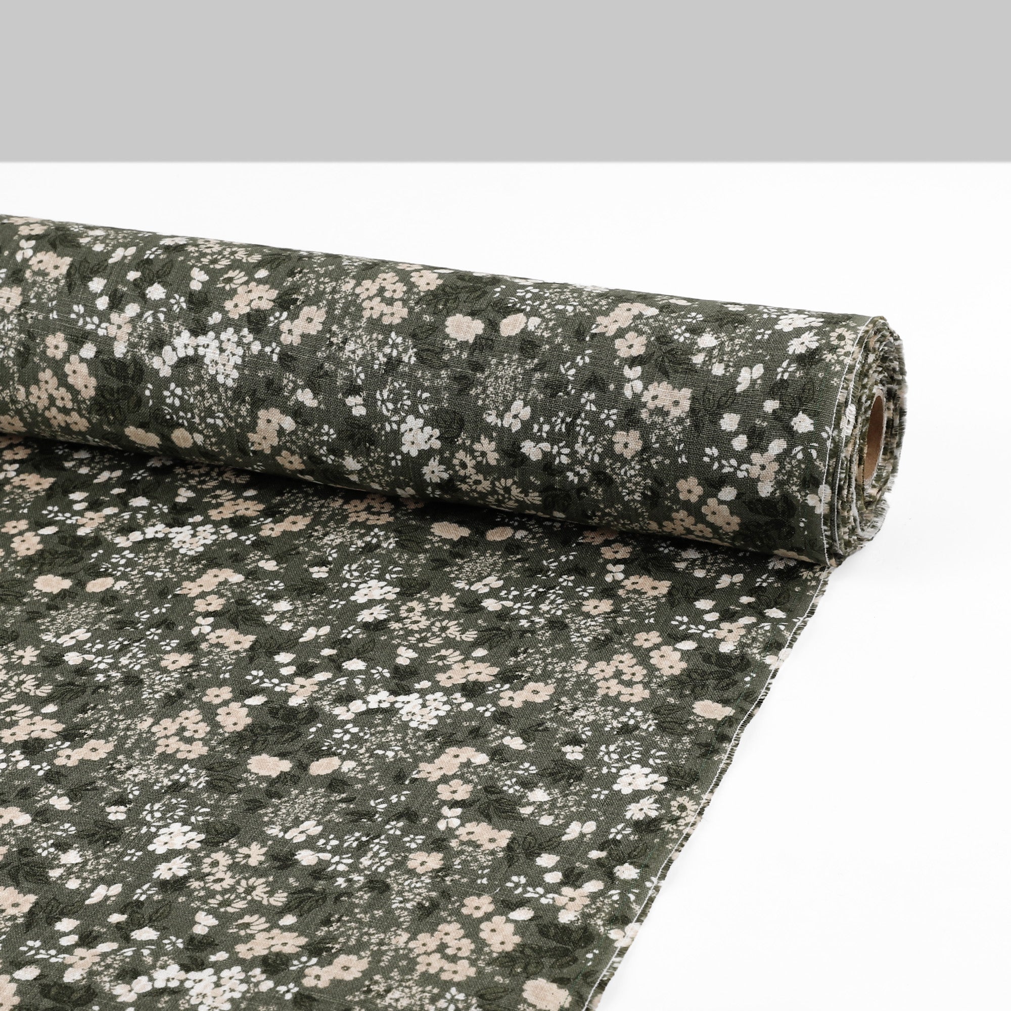 Blooming Meadow Linen - Forest