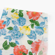Peony Poppy Satin Backed Silk / Linen - Spring