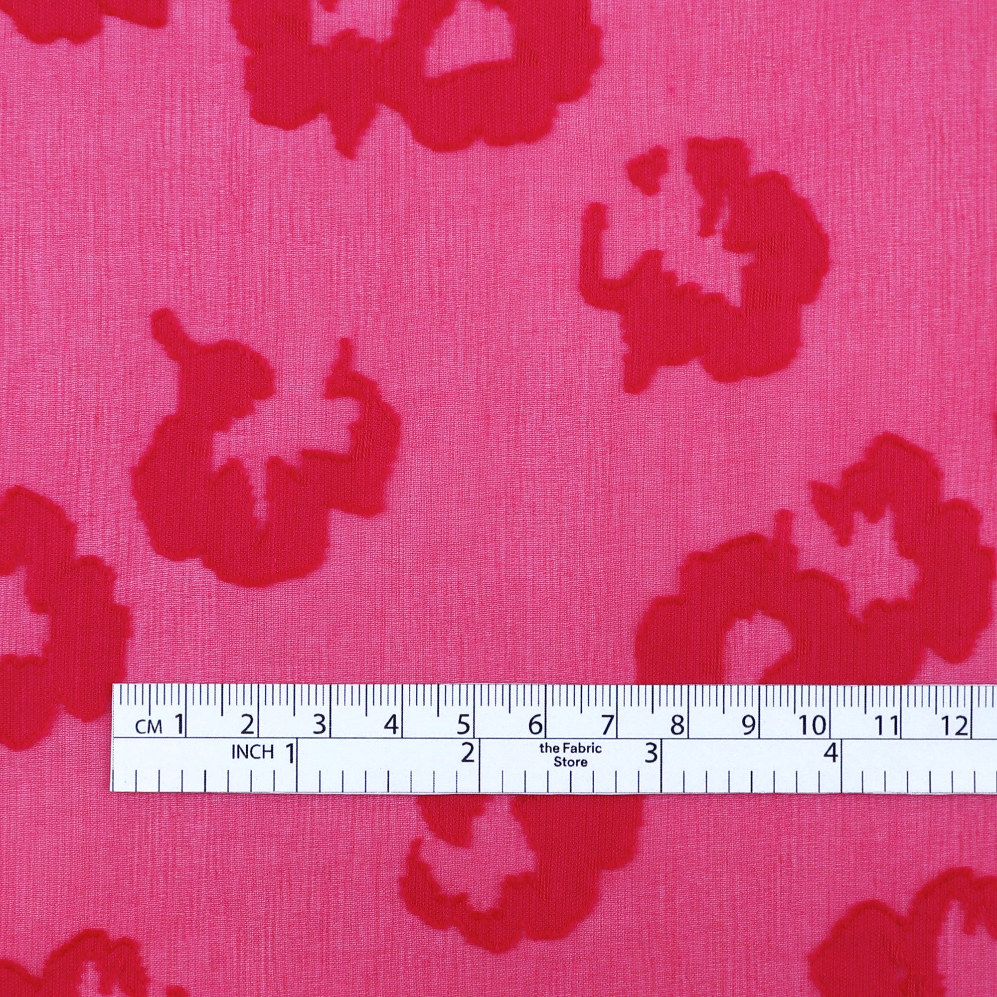 Nasturtium Silk / Cotton Fil Coupé - Hot Pink