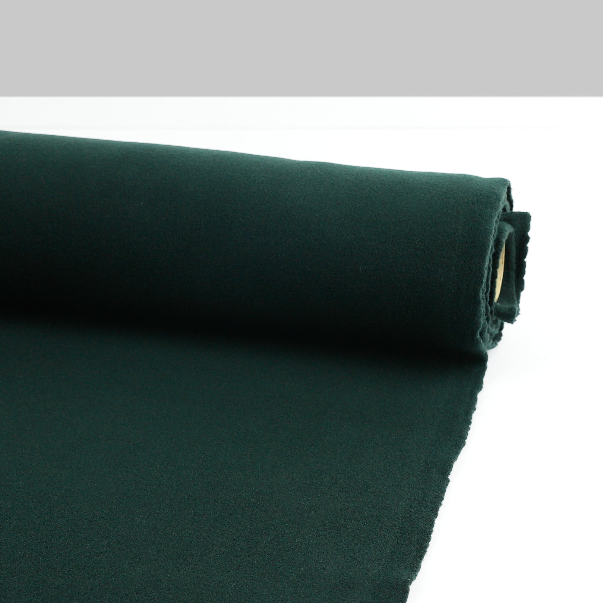 Virgin Wool / Poly Melton Coating - Hunter