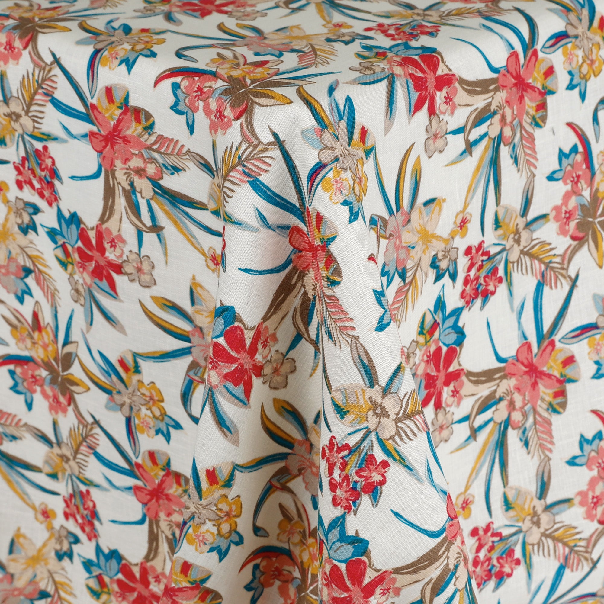 Frangipani Linen - Cream/Multi
