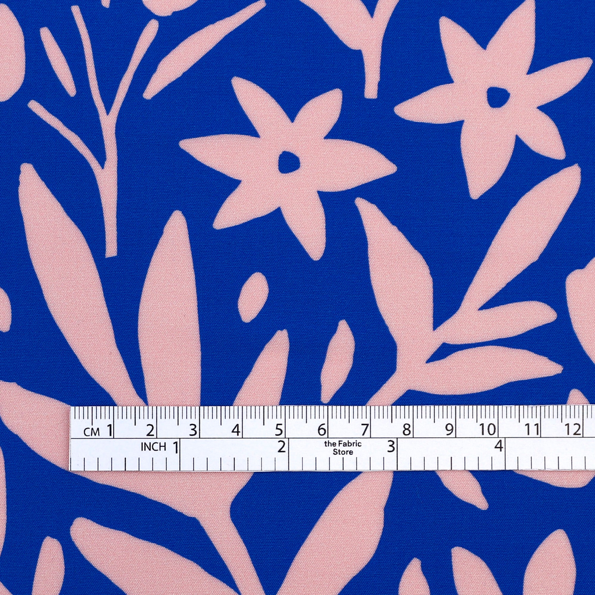 Spring Garden Bamboo Challis - Lapis