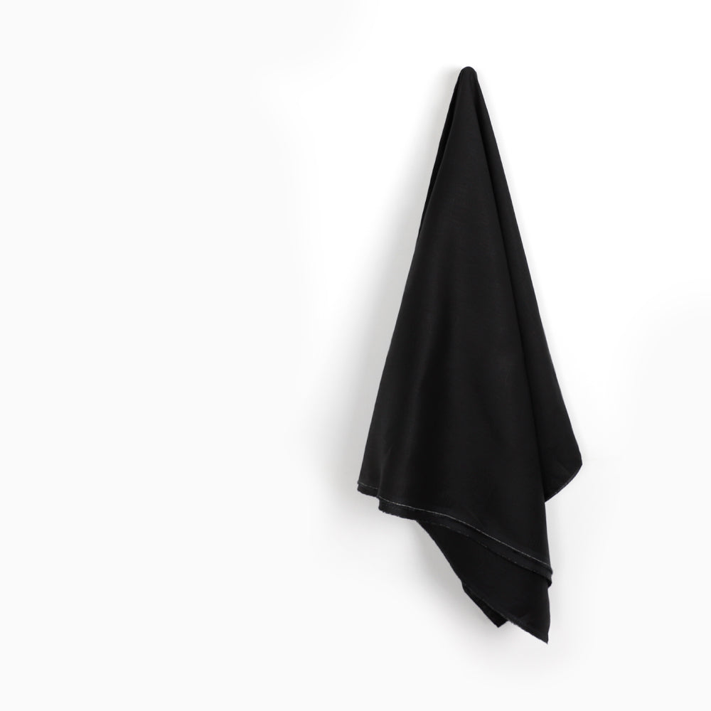 Plain Weave Linen - Black