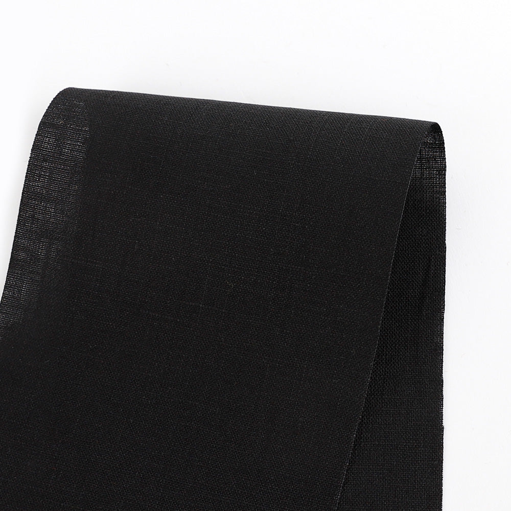 Plain Weave Linen - Black