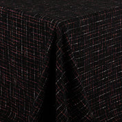 Grid Shimmer Tweed - Black Raspberry