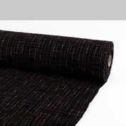 Grid Shimmer Tweed - Black Raspberry