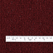 Wool Blend Shimmer Tweed - Carmine