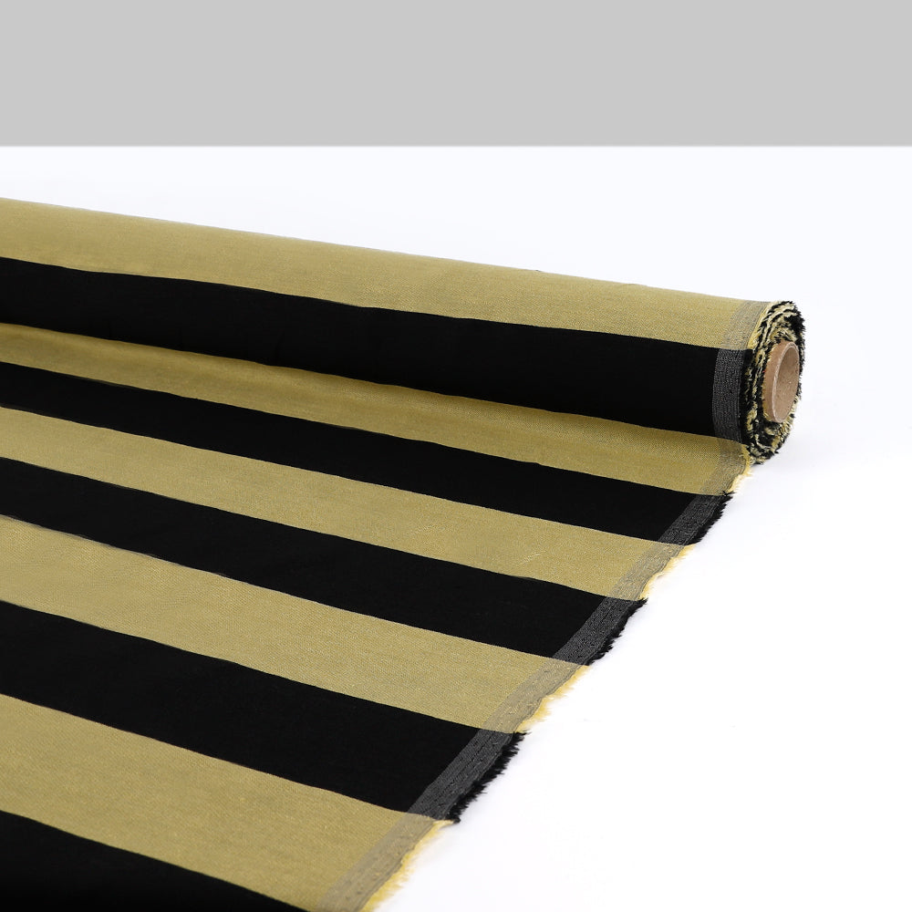 Bold Stripe Linen / Viscose - Bamboo Shoot