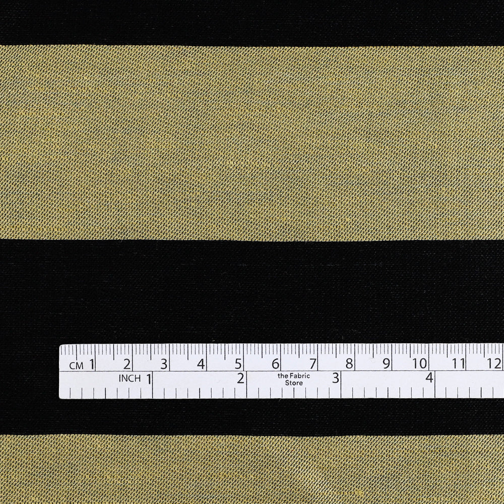 Bold Stripe Linen / Viscose - Bamboo Shoot