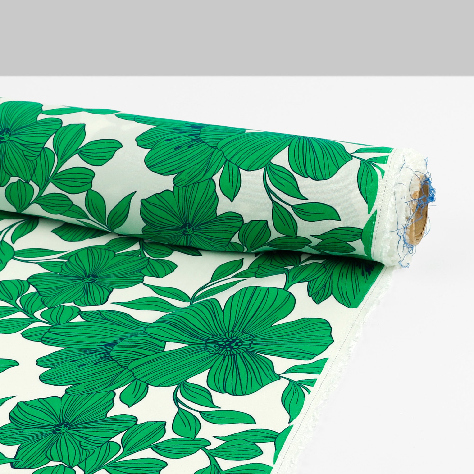 Petunia Cupro/Viscose Twill - Emerald