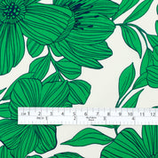 Petunia Cupro/Viscose Twill - Emerald