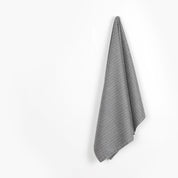 Brushed Pinstripe Wool Blend Suiting - Gravel Marle