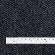 Wool Blend Tweed Coating - Night Sky
