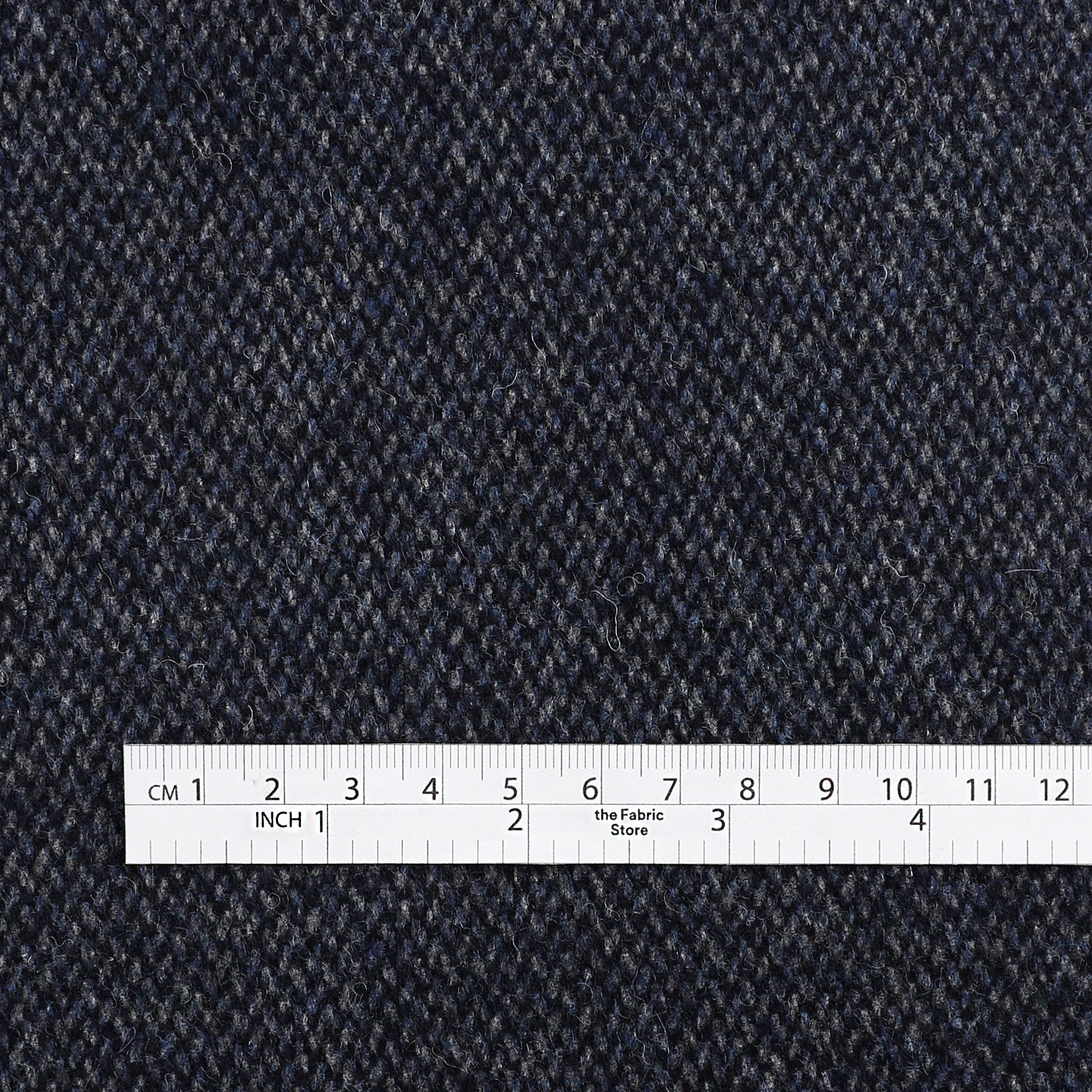 Wool Blend Tweed Coating - Night Sky