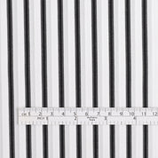 Ottoman Stripe Shirting - Black / White