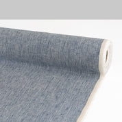 Hairstripe Midweight Linen - Indigo