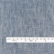 Hairstripe Midweight Linen - Indigo