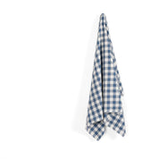 Fleck Cotton / Linen Gingham - Cadet Blue
