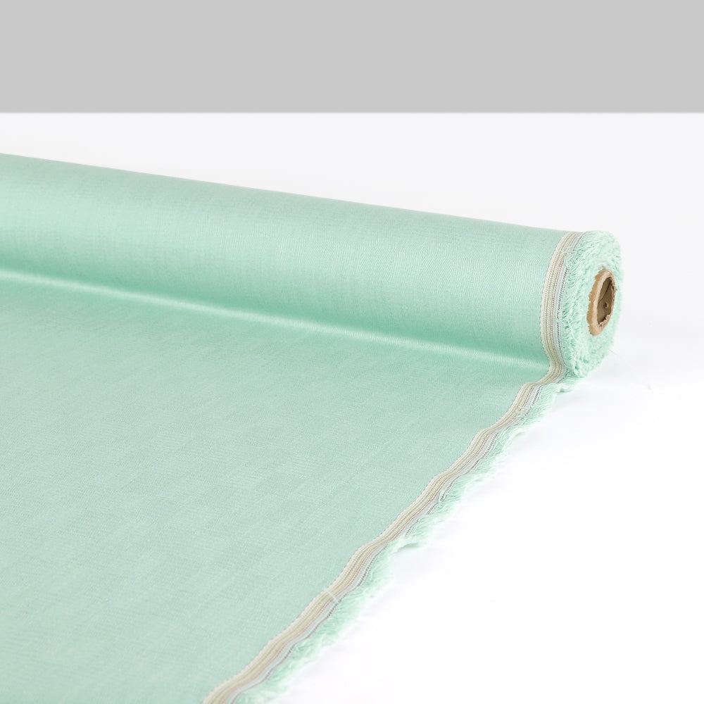 Herringbone Check Linen/Cotton - Mint