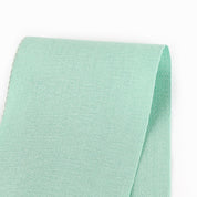 Herringbone Check Linen/Cotton - Mint (remnant)