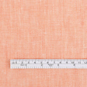Herringbone Linen - Peach Sorbet