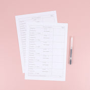 TFS - Downloadable Stash Organiser/PDF