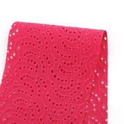 Pea Pod Linen Broderie Anglaise - Azalea