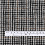 Houndstooth Wool Blend - Stone