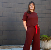 Heavyweight Merino Sweatshirting - Sumac (Pieces)