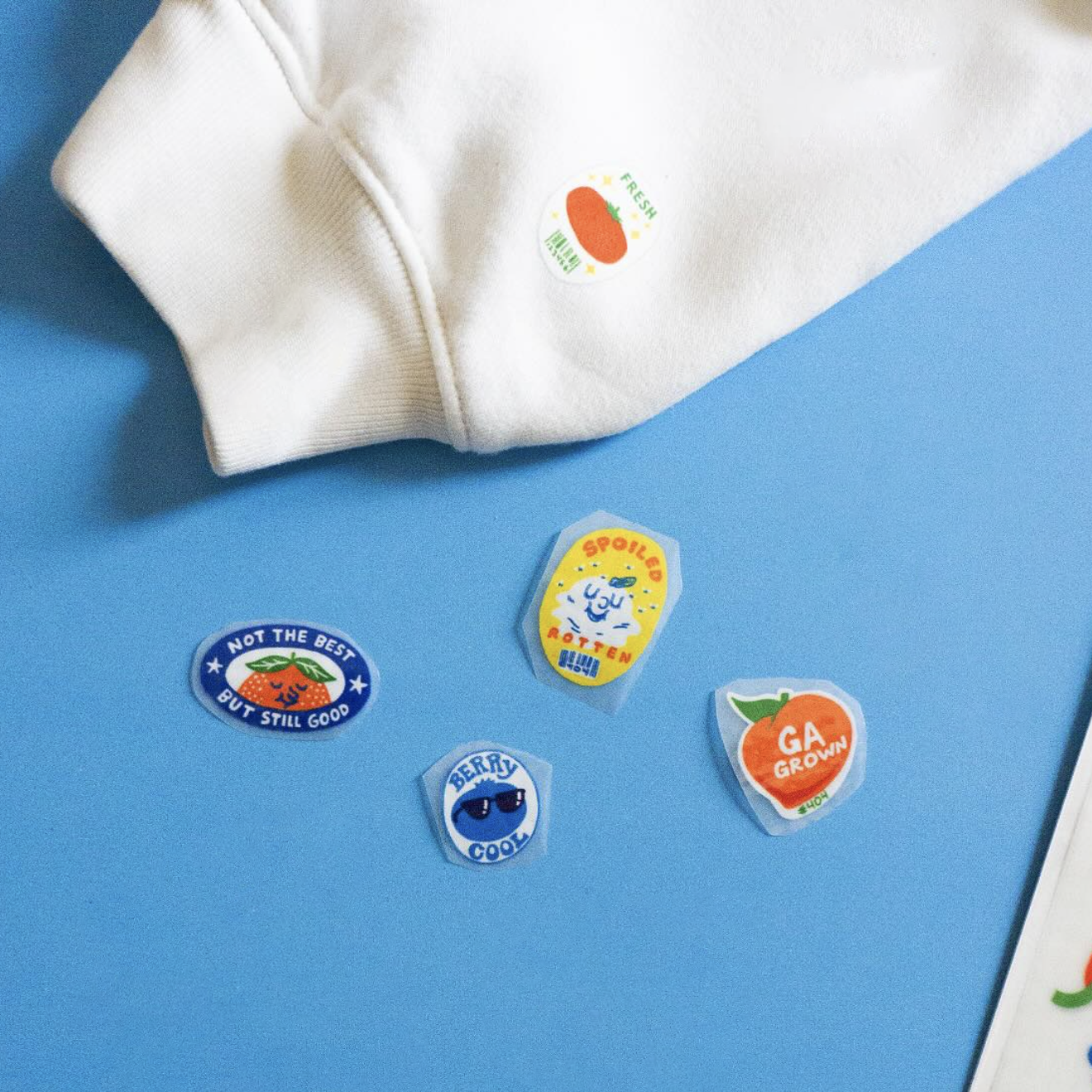 Produce Stickers Iron-Ons - Two Sheets