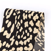 Jaguar Print Silk Twill - Black