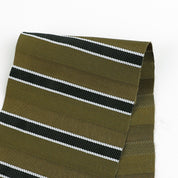 Twill Weft Stripe Viscose / Poly - Oak