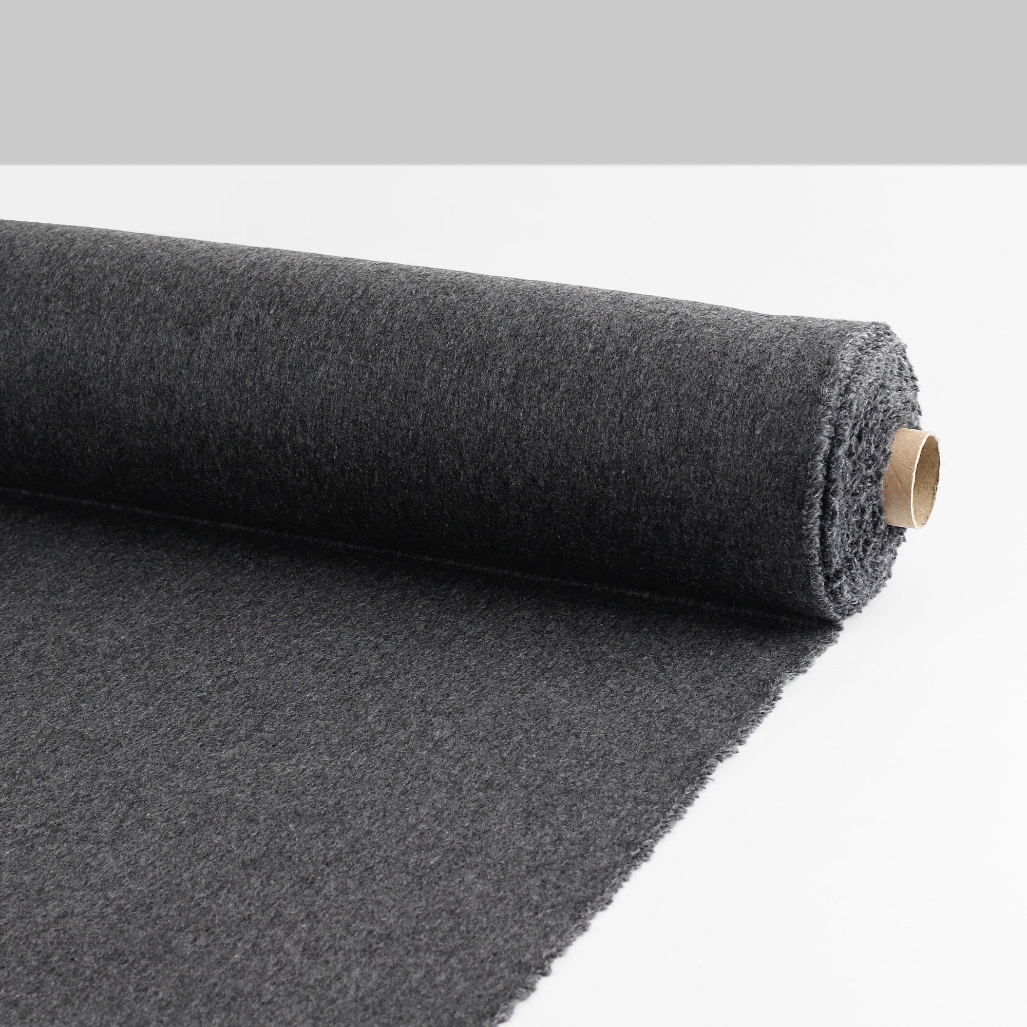 Brushed Wool/Nylon Coating - Gravel