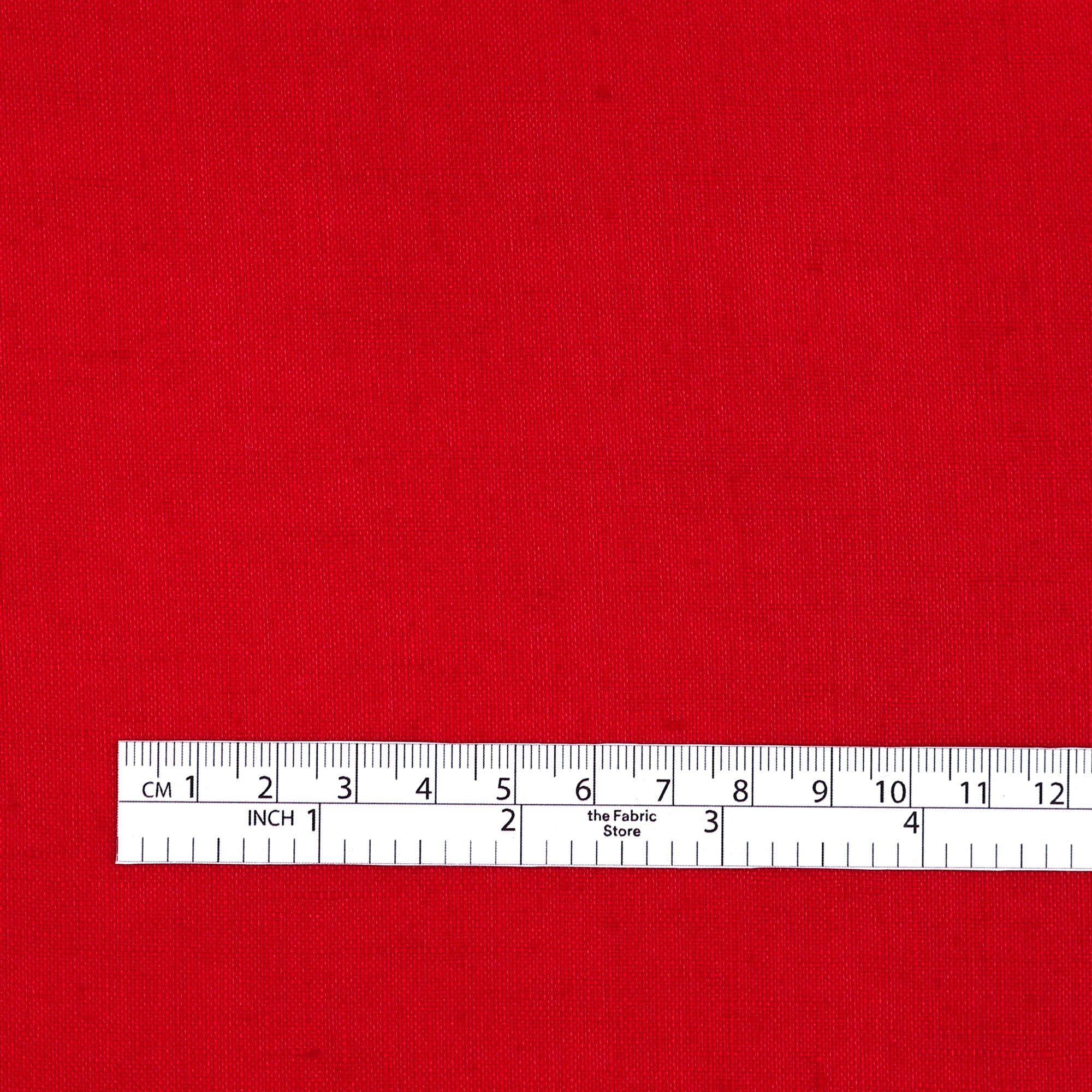Lightweight Linen - Red