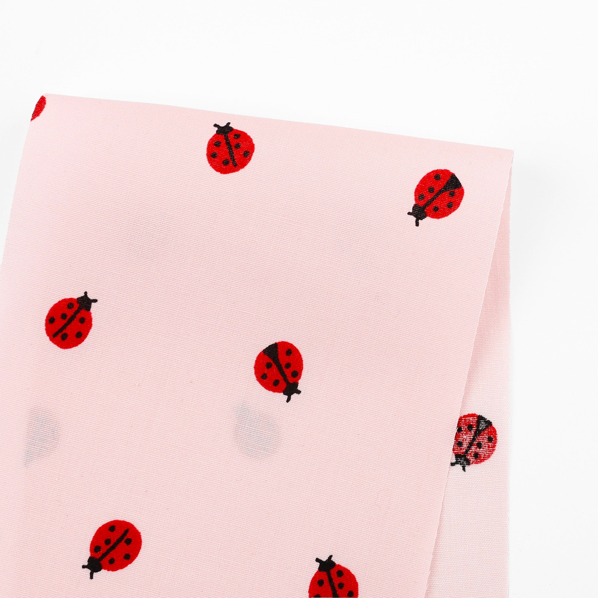 Ladybug Stretch Cotton - Bon Bon – The Fabric Store NZ
