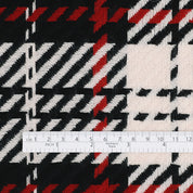 Jumbo Woven Check Wool - Black / Red