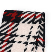 Jumbo Woven Check Wool - Black / Red (remnant)